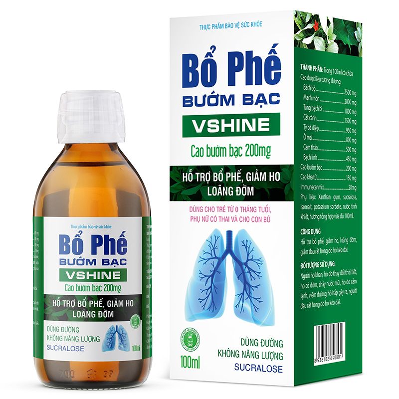 Bổ phế bướm bạc Vshine cho trẻ sơ sinh và trẻ nhỏ