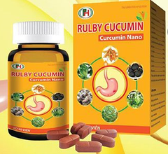 Rulby cucumin Nano bổ tỳ vị, giảm triệu chứng viêm loét dạ dày, hành tá tràng