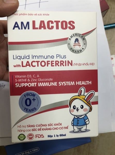 Tăng đề kháng AM Lactos Lactoferin Drop lọ 60ml