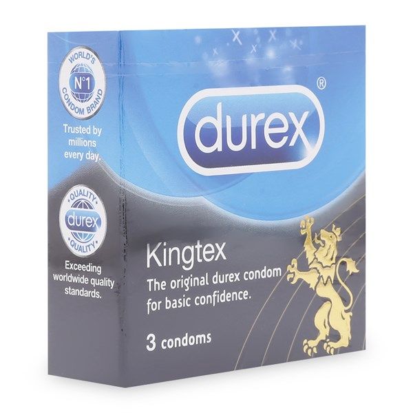 Bao cao su Kingtex Durex hộp 3 cái bcs