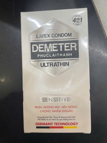 BCS latex condom demeter 4in1 ultrathin hộp 10 cái