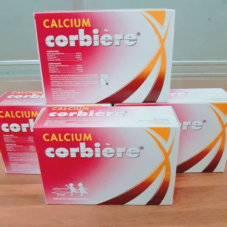 Ống uống Calcium Corbiere bổ sung calci cho bé