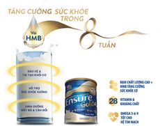 Sữa bột Abbott Ensure Gold cho người lớn tuổi 400gr và 850gr