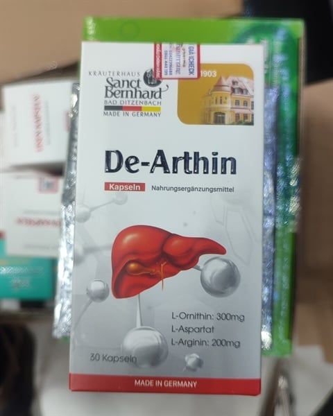 Giải độc gan De-Arthin kapseln Thanh Trang lọ 30v