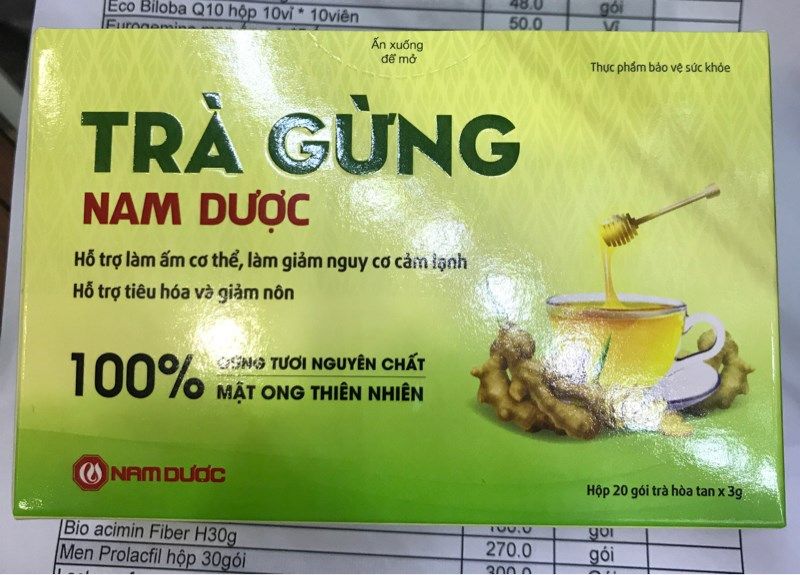 Trà gừng nam dược
