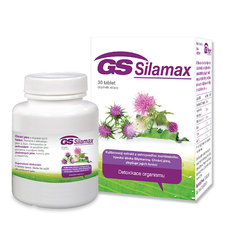 Giải độc gan GS Silamax chiết xuất kế sữa hộp 30 viên