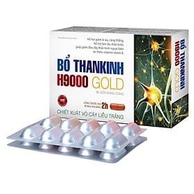 Bổ thần kinh H9000 Gold VShine chiết xuất vỏ cây liễu trắng lọ 60 viên