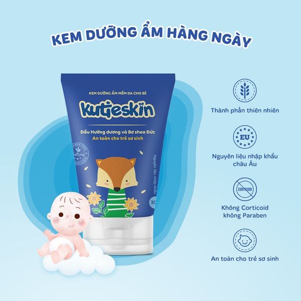 Kem dưỡng ẩm, mềm da Kutieskin