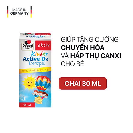 Siro bổ sung Vitamin D3 cho bé Kinder Active D3 30ml