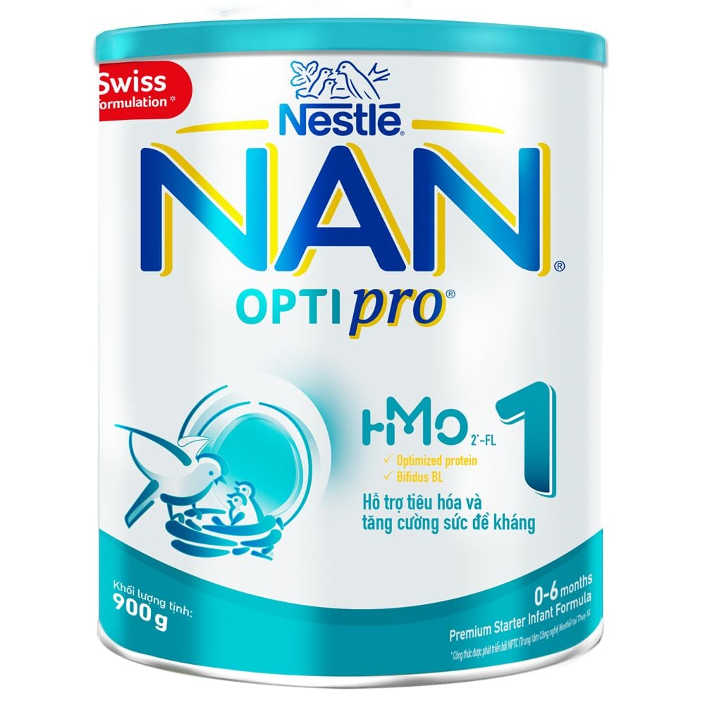 Sữa Nan Việt Optipro số 1 900g cho trẻ sơ sinh đến 6 tháng