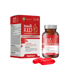 E đỏ Traphaco Natural RED E  lọ 30 viên