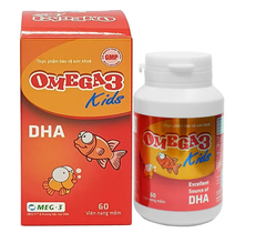 Dầu cá Omega 3 kids cho trẻ trên 2 tuổi hộp 60 viên