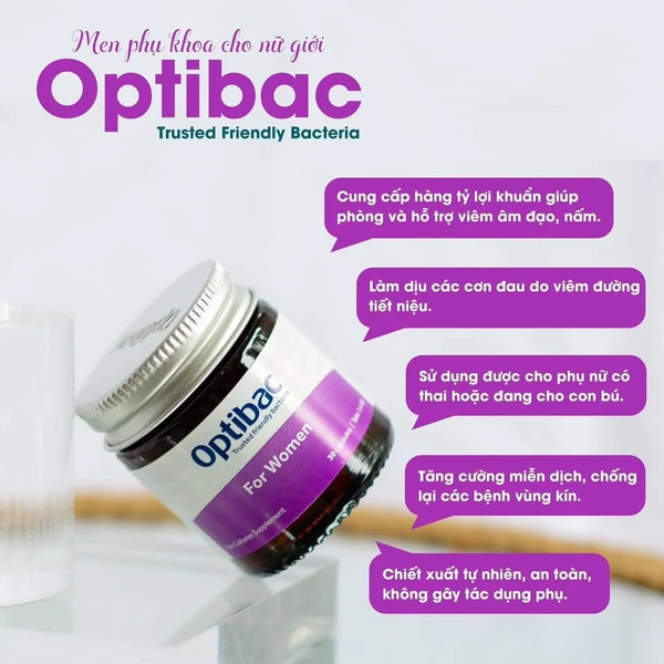 Men vi sinh phụ khoa Optibac