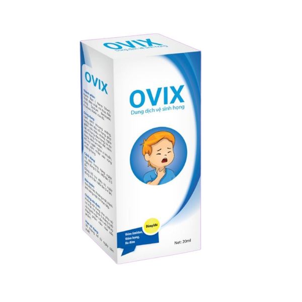 xịt họng Ovix nano bạc xanh cho trẻ trên 3 tháng tuổi