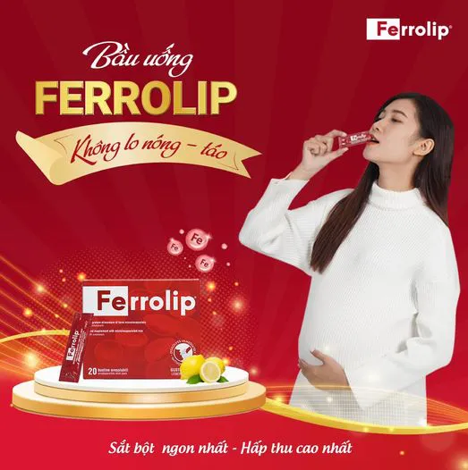sắt sinh học dạng bột Ferrolip