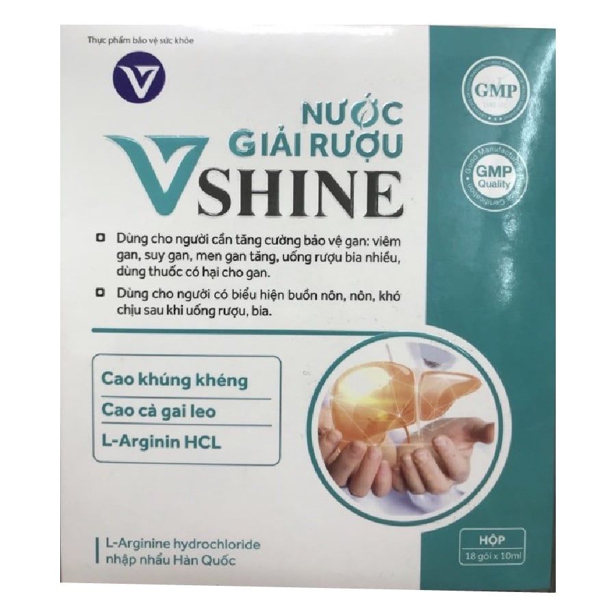 Nước giải rượu Vshine bảo vệ gan