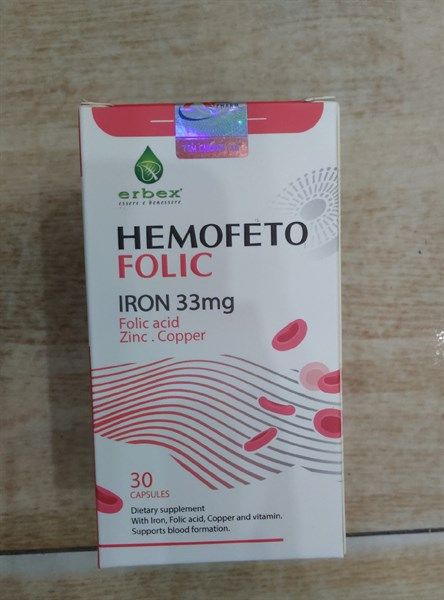 Hemofeto Folic lọ 30v