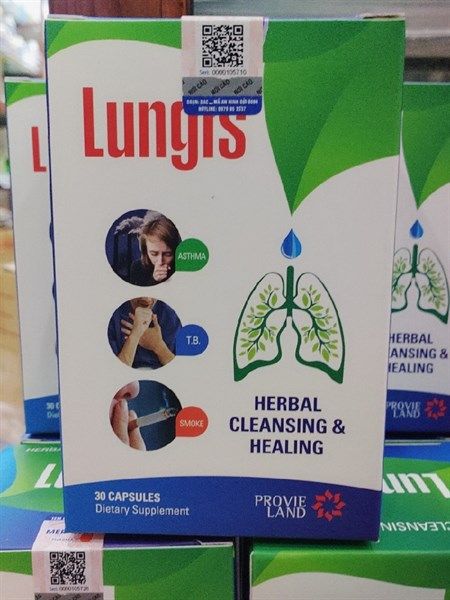 Viên uống bổ phổi Lungis lọ 30 viên nhập khẩu Mỹ