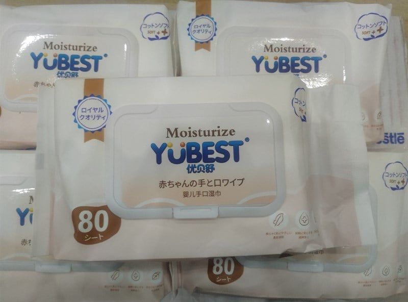 Khăn ướt Yubest gói 80 tờ