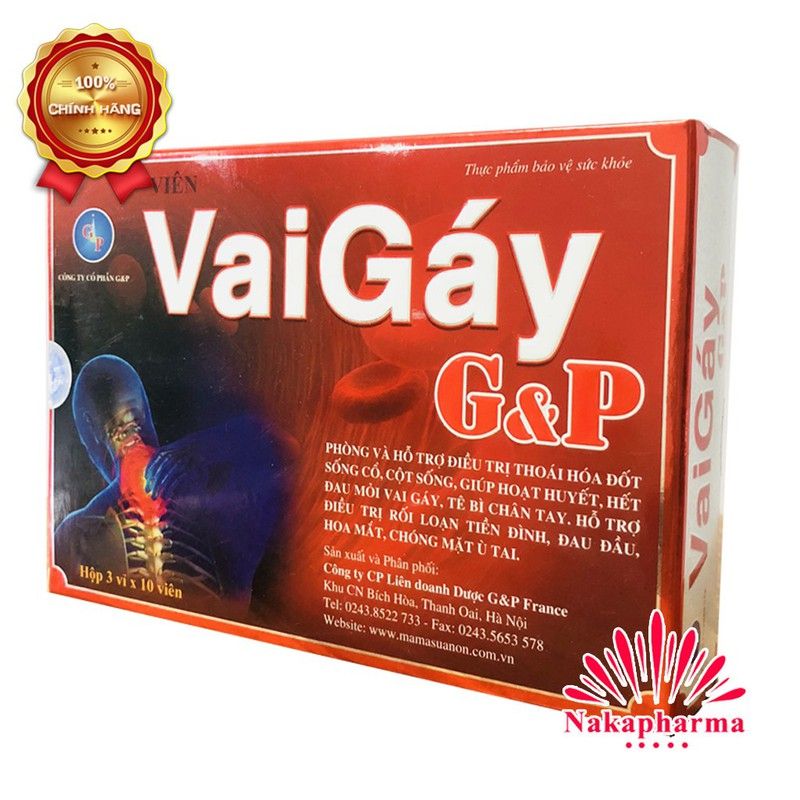 Vai gáy G&P thành phần thảo dược