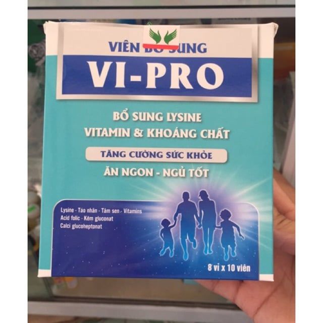Bổ sung vi chất VI-PRO VShine cho bé trên 2 tuổi và người lớn giúp ăn ngon ngủ tốt