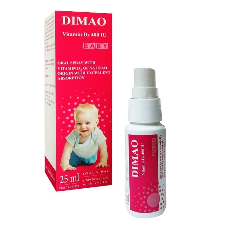 Chai xịt Dimao Vitamin D3 400IU 25ml trẻ em