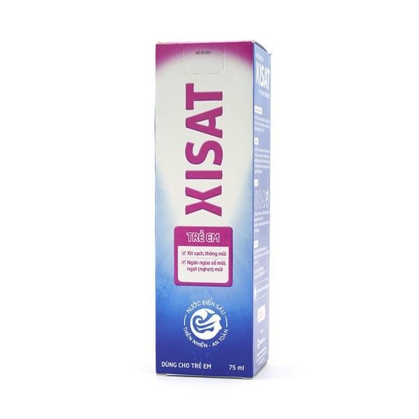 Xịt mũi Xisat hồng cho trẻ em 75ml