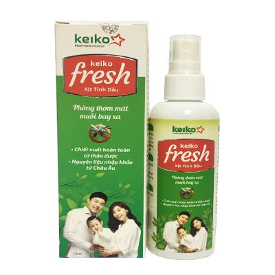 Xịt tinh dầu chống muỗi Keiko Fresh 75ml