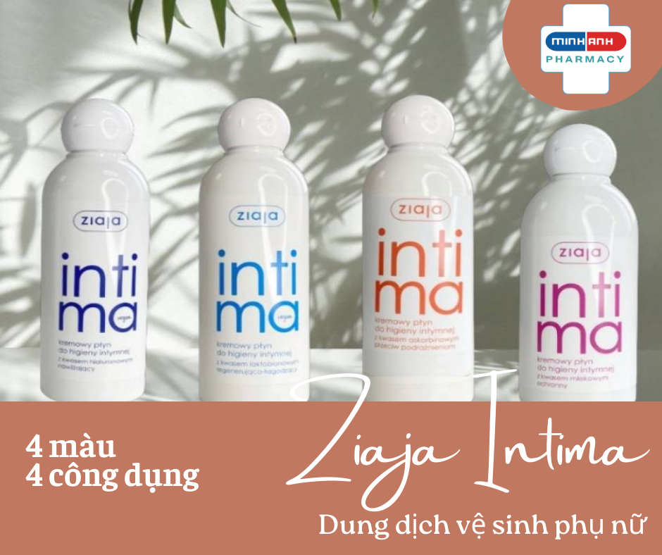 Dung dch v sinh ph n Ziaja Intima cc mu  Minh Anh Pharmacy Chain -  siu th sa v nh thuc cht lng cao Minh Anh.