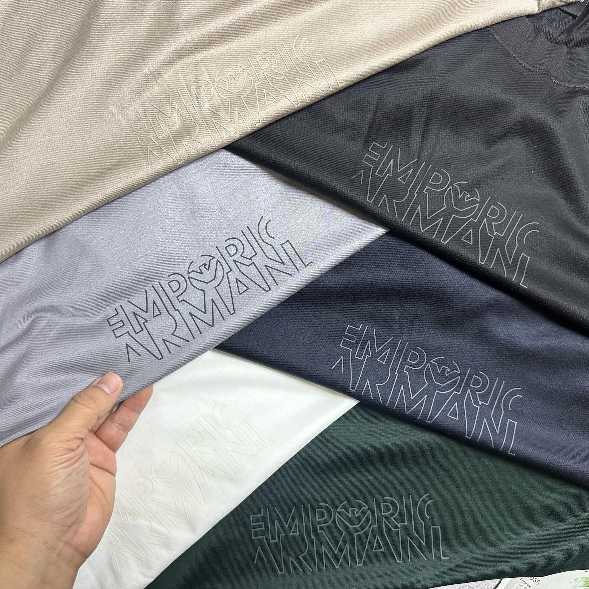 ÁO CT ARMANI LOGO VẢI TENCEL 3632