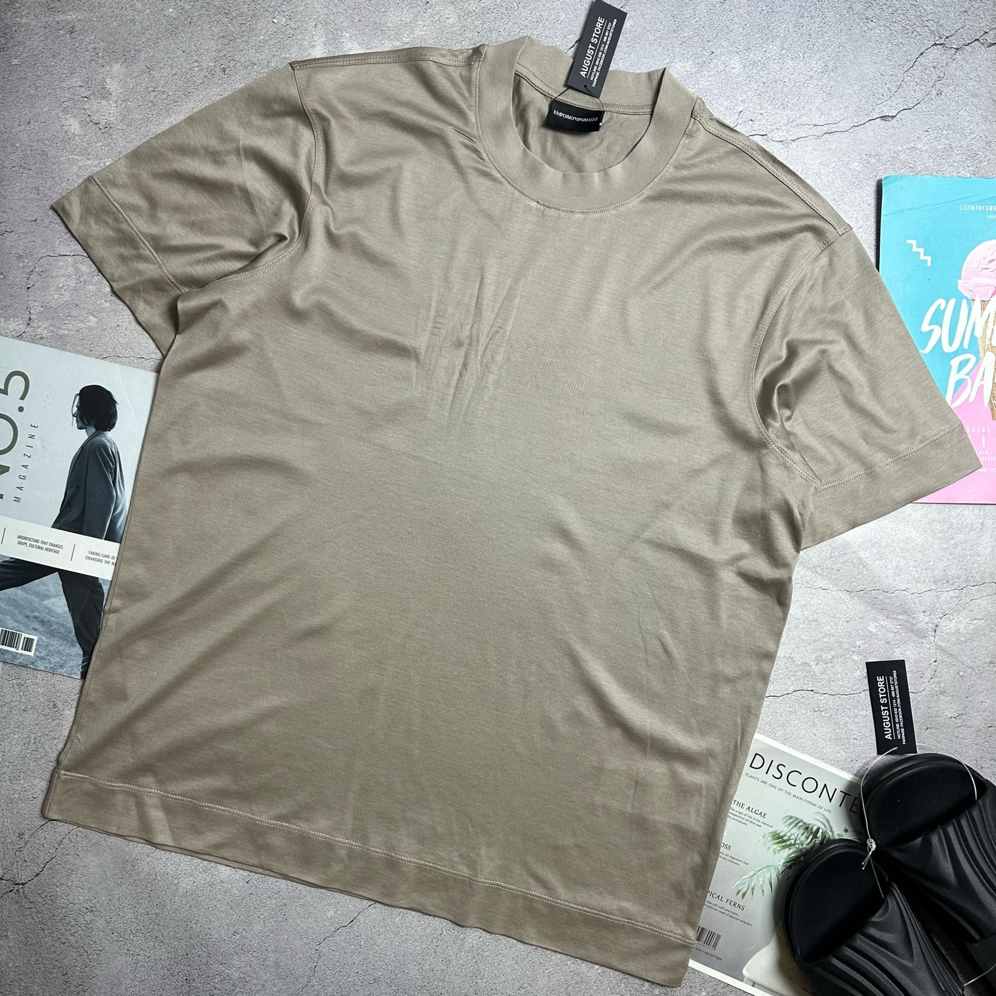 ÁO CT ARMANI LOGO VẢI TENCEL 3632