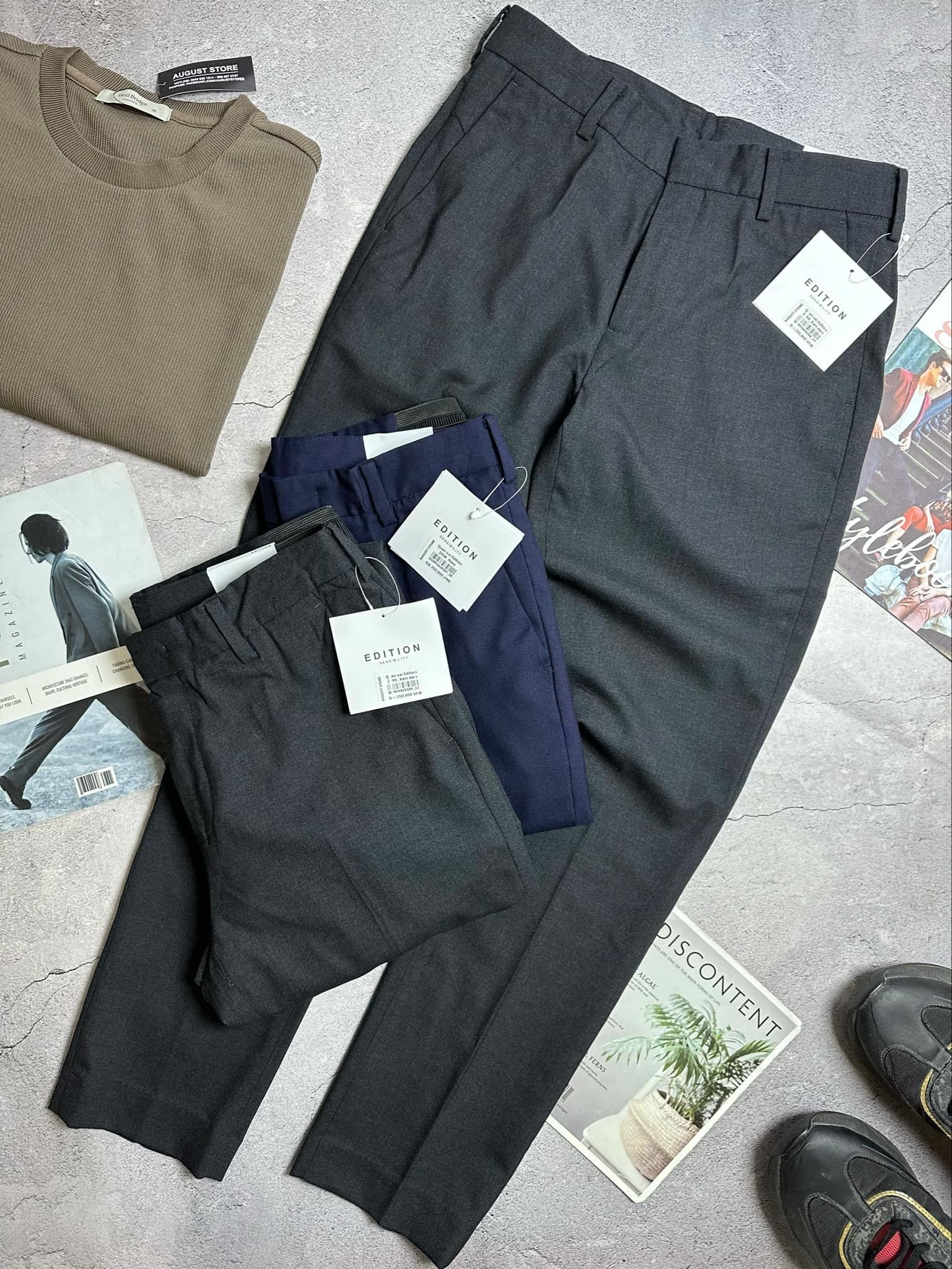 QUẦN VẢI EDI.TION CẠP CHUN SLIM 2998