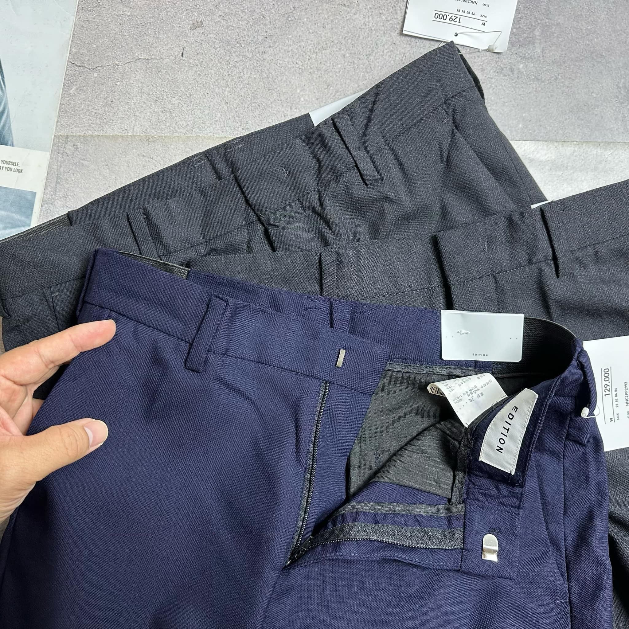 QUẦN VẢI EDI.TION CẠP CHUN SLIM 2998