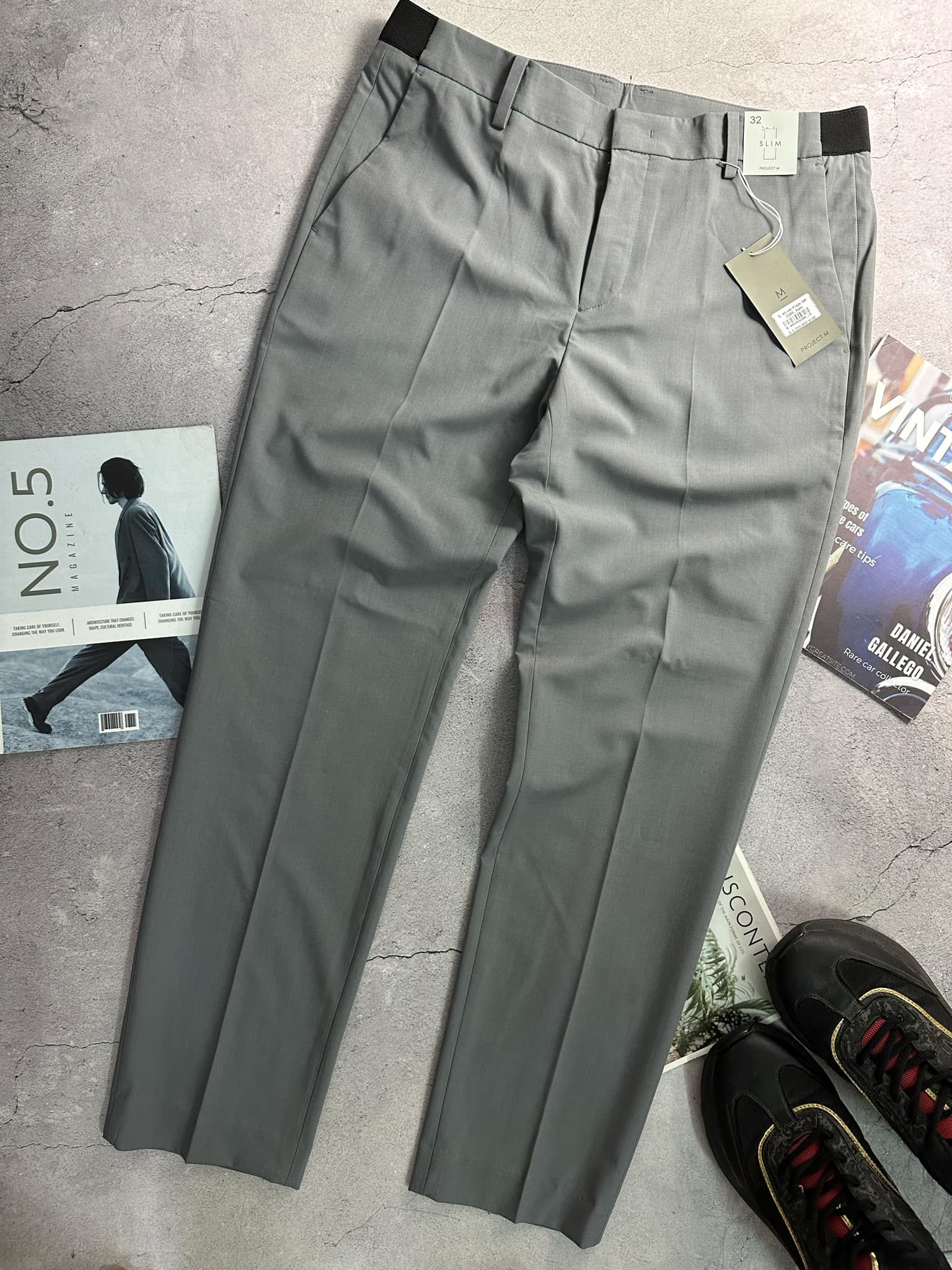 QUẦN VẢI PRO.JECT M CẠP CHUN SLIM 2186