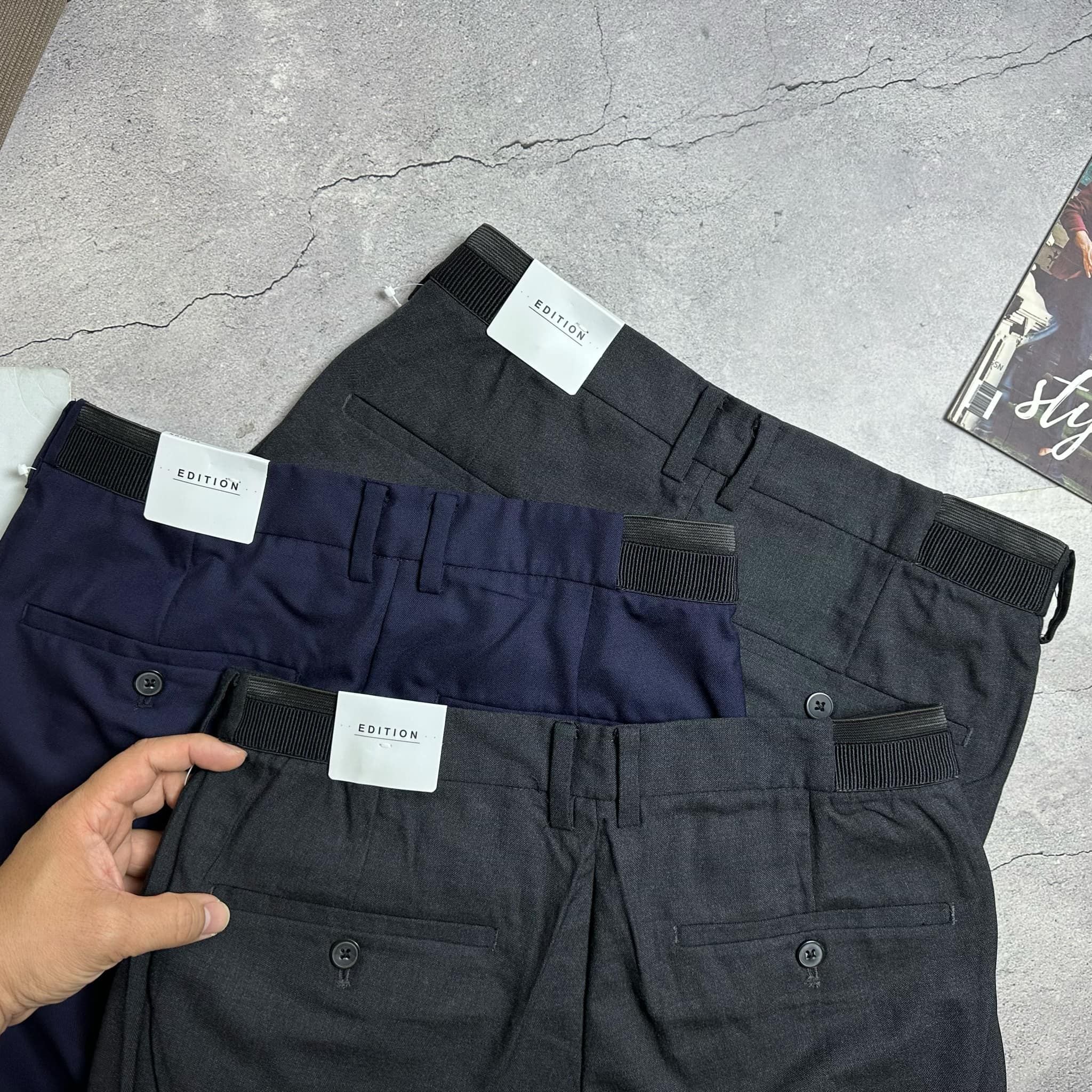 QUẦN VẢI EDI.TION CẠP CHUN SLIM 2998