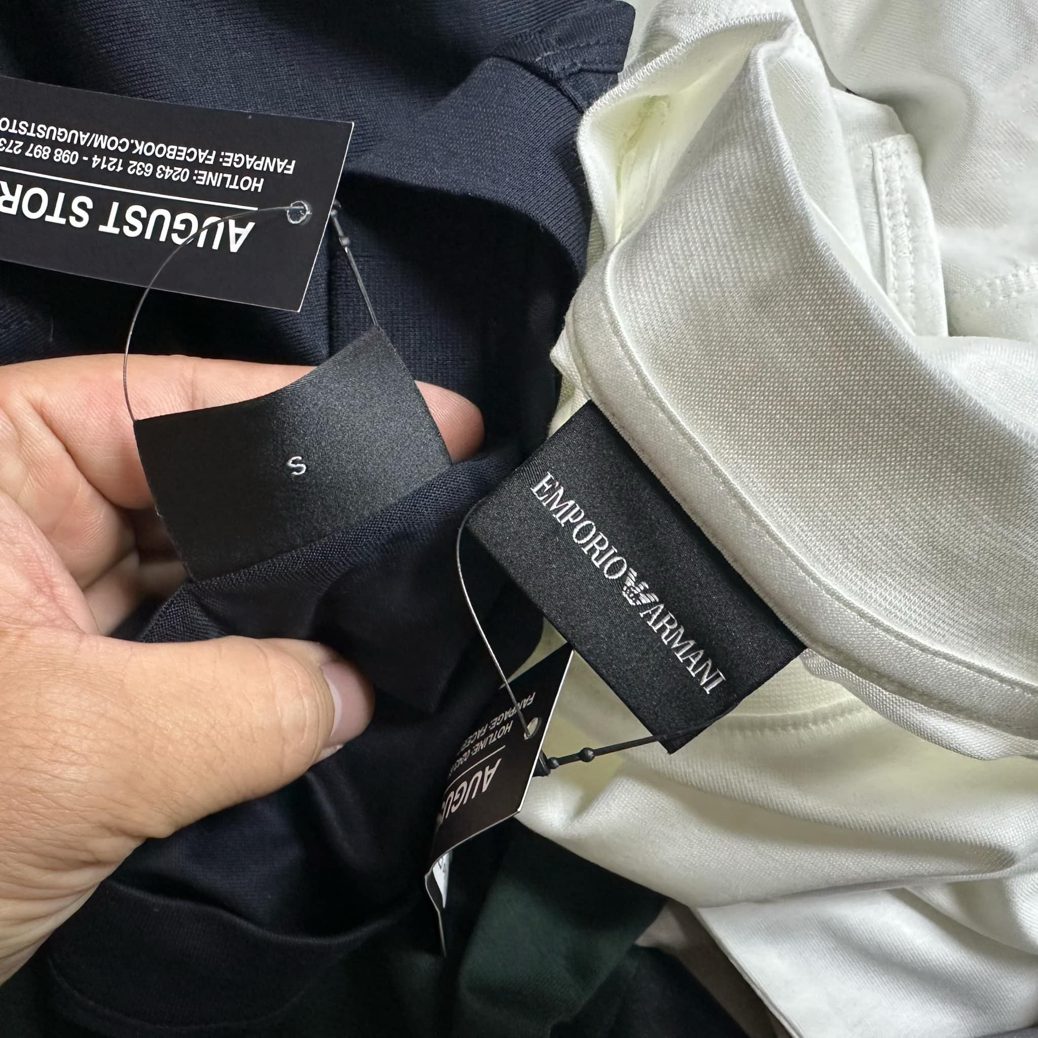 ÁO CT ARMANI LOGO VẢI TENCEL 3632