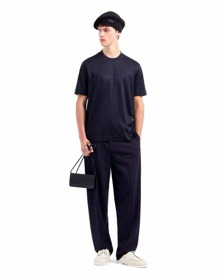 ÁO CT ARMANI LOGO VẢI TENCEL 3632