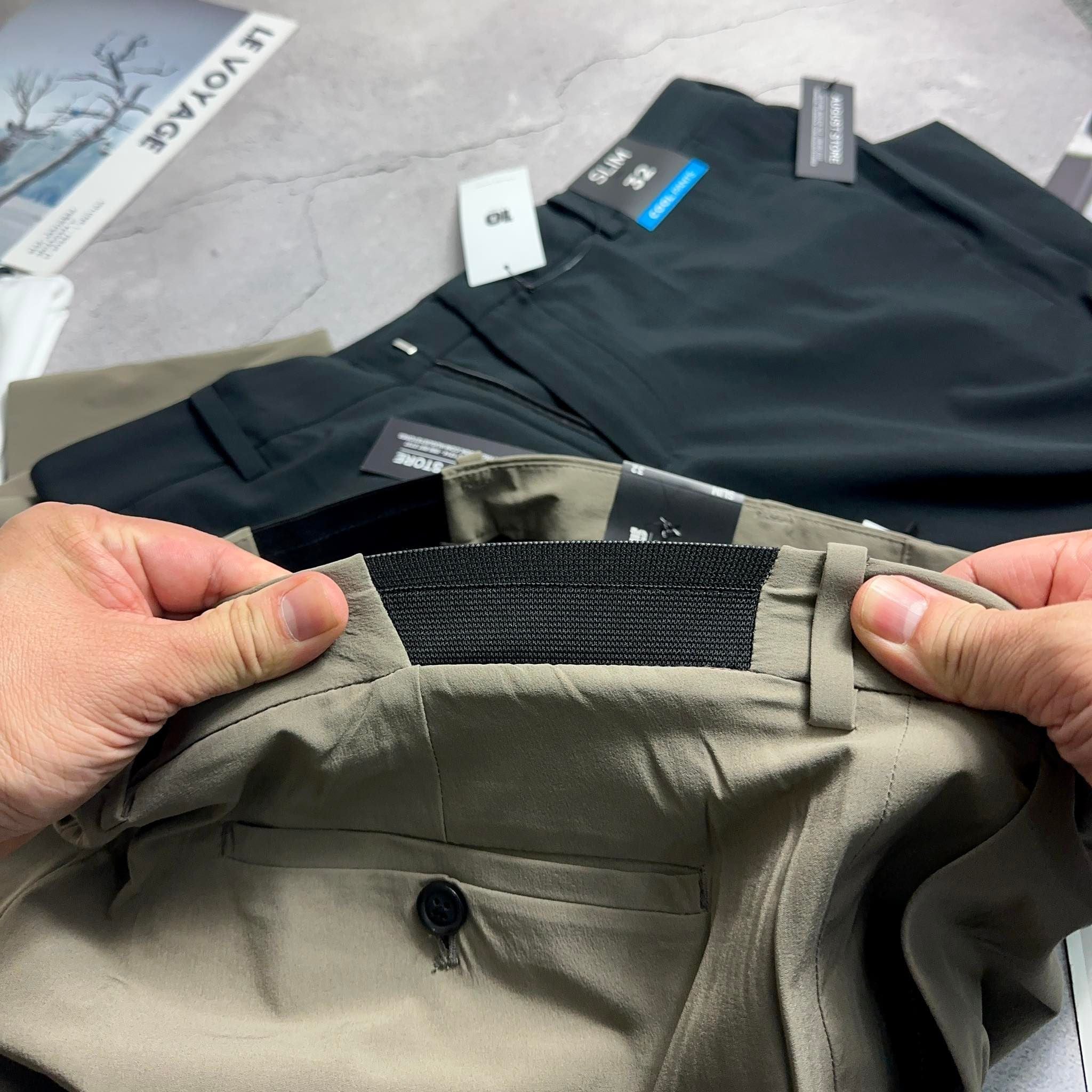 QUẦN VẢI CẠP CHUN TOP.10 SLIM 2379