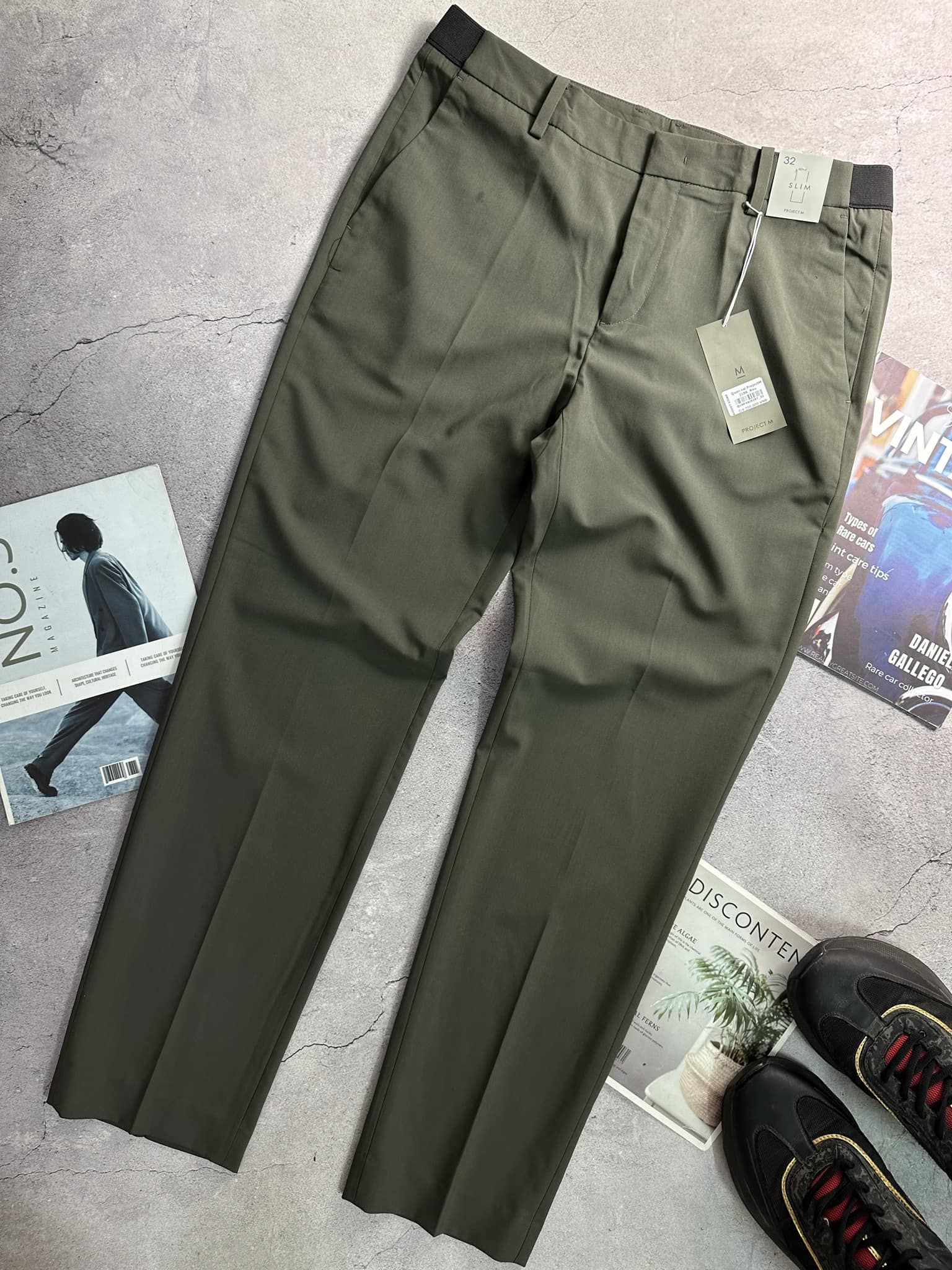 QUẦN VẢI PRO.JECT M CẠP CHUN SLIM 2186