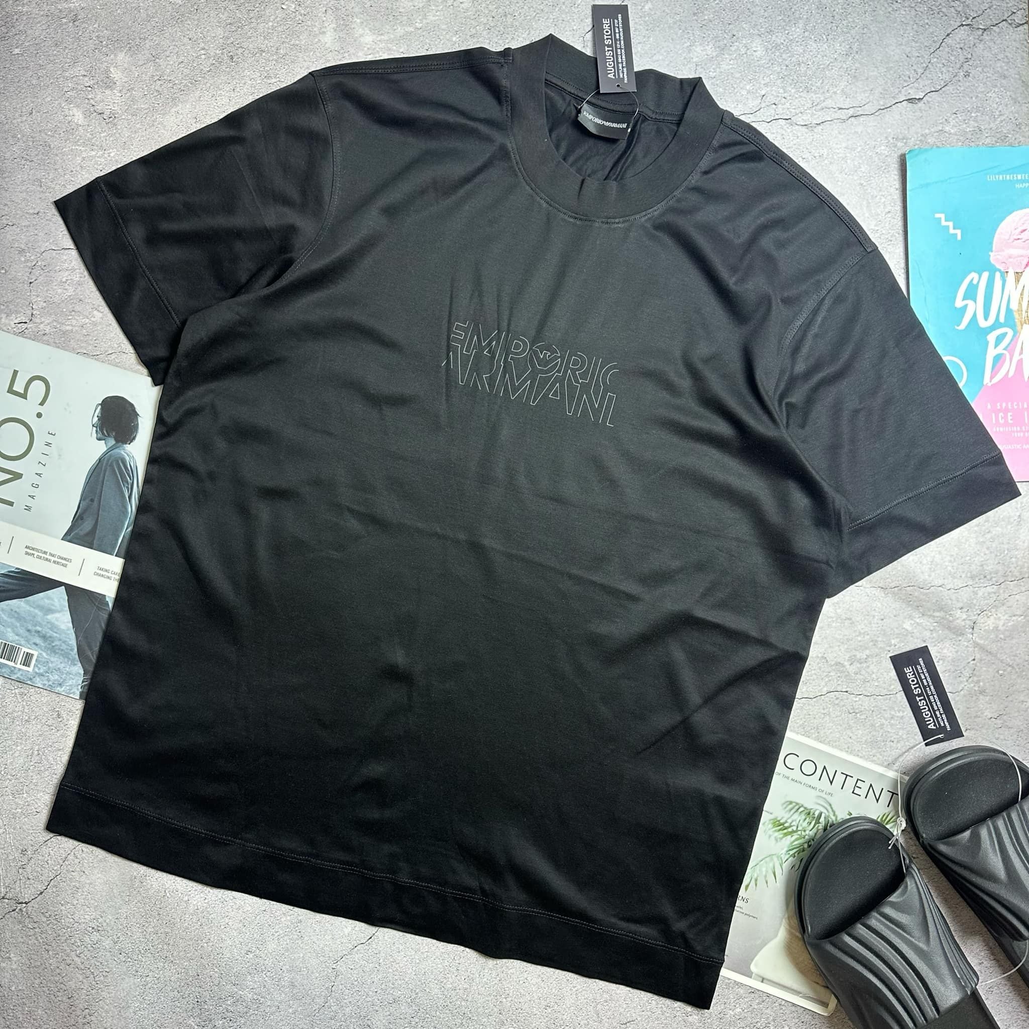 ÁO CT ARMANI LOGO VẢI TENCEL 3632