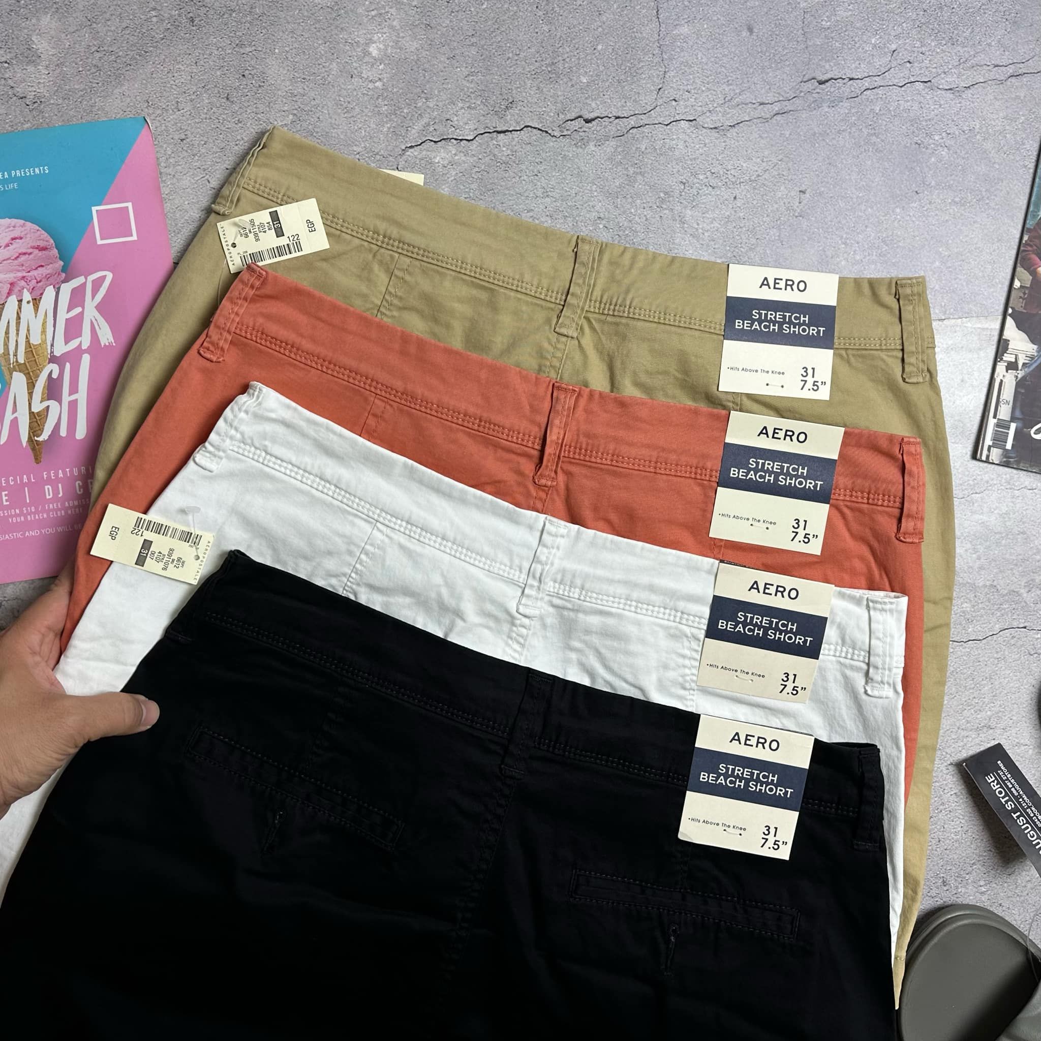 SHORT KAKI AERO.POSTALE BEACH 4232