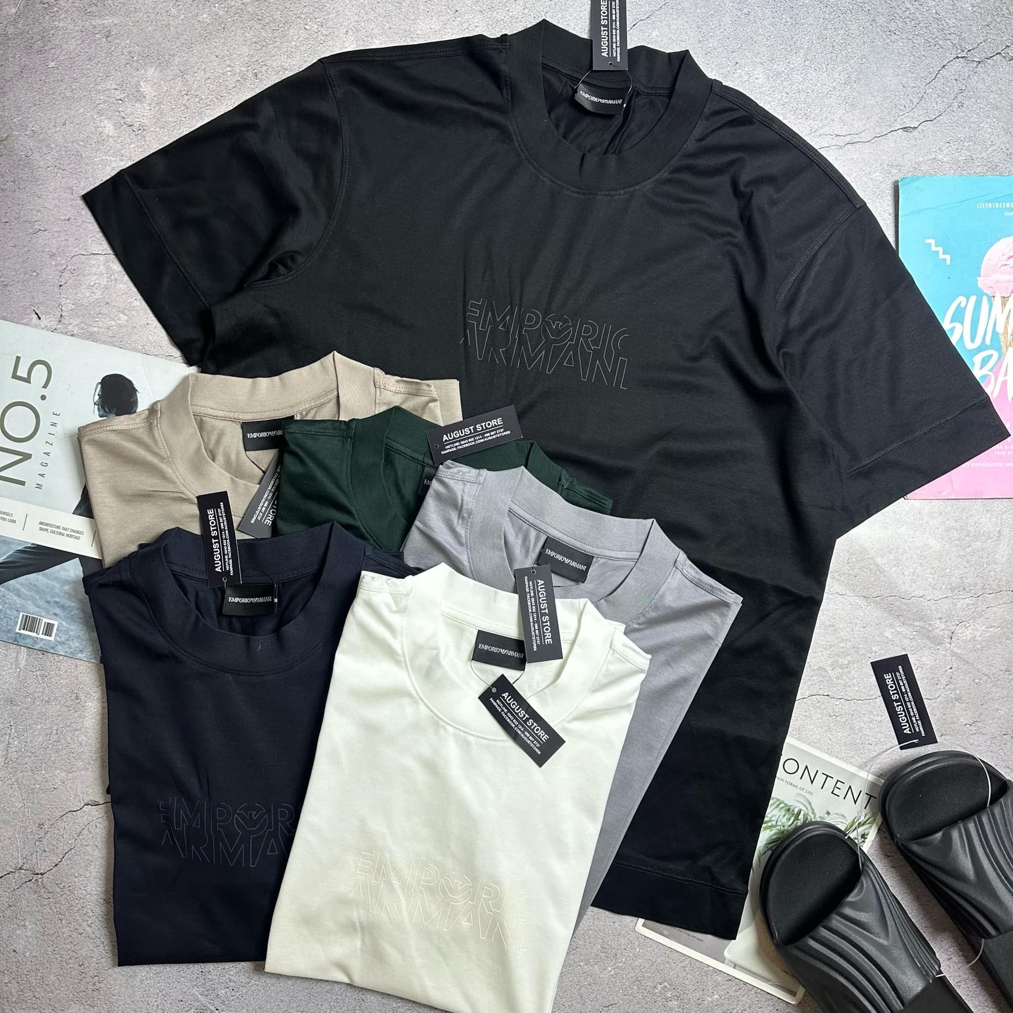 ÁO CT ARMANI LOGO VẢI TENCEL 3632