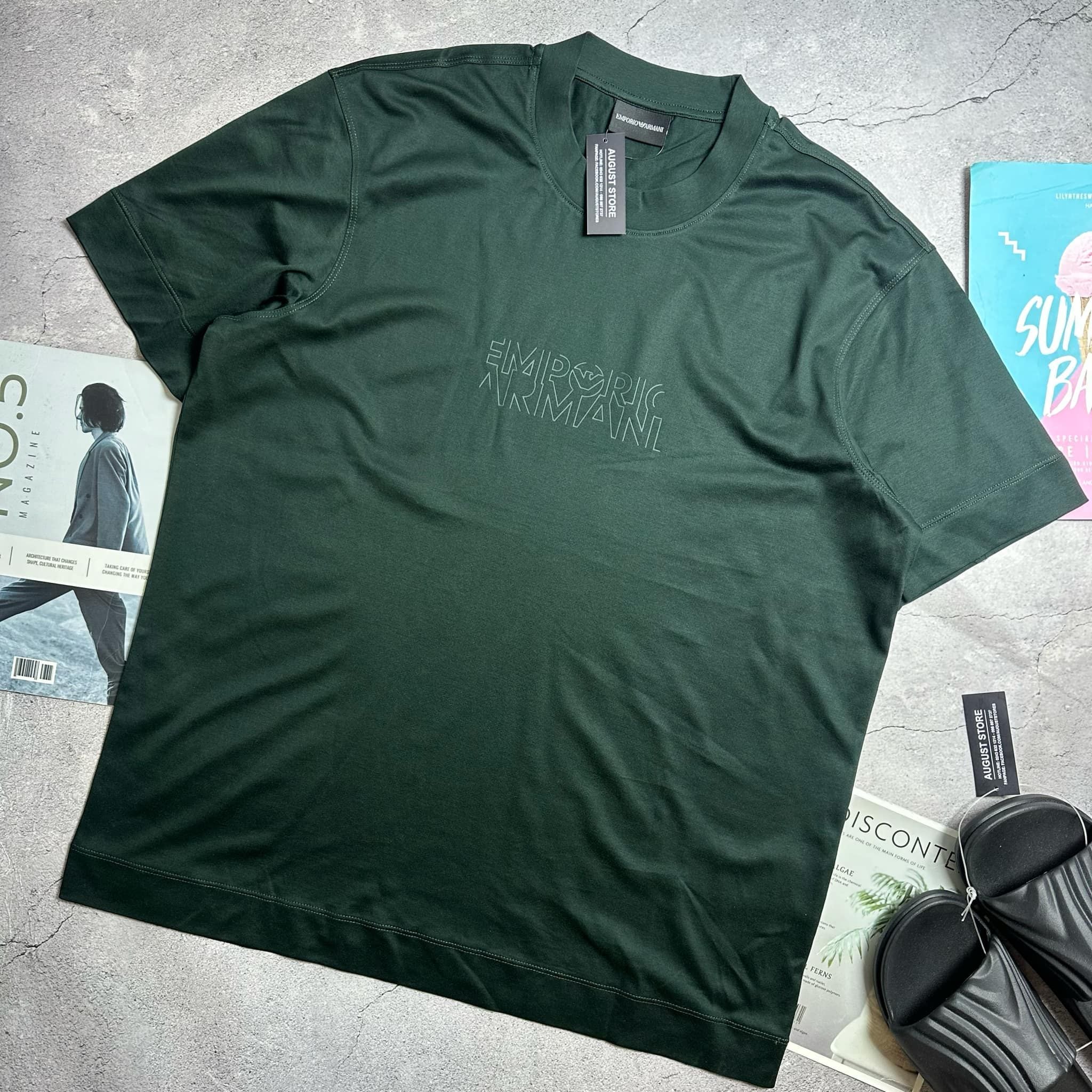 ÁO CT ARMANI LOGO VẢI TENCEL 3632