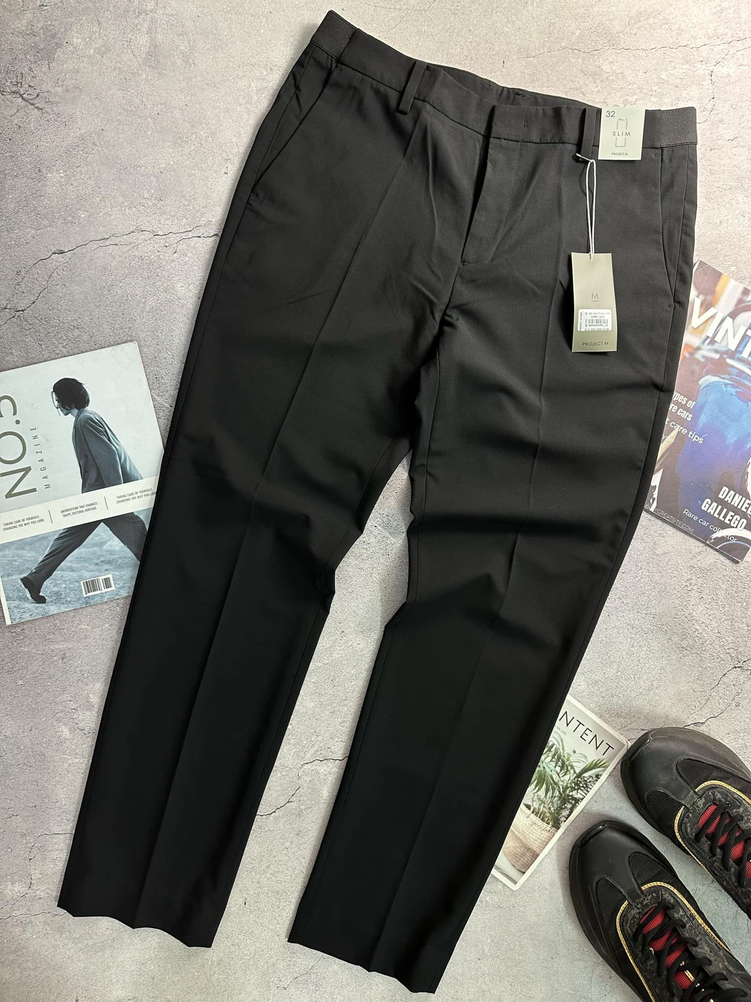 QUẦN VẢI PRO.JECT M CẠP CHUN SLIM 2186