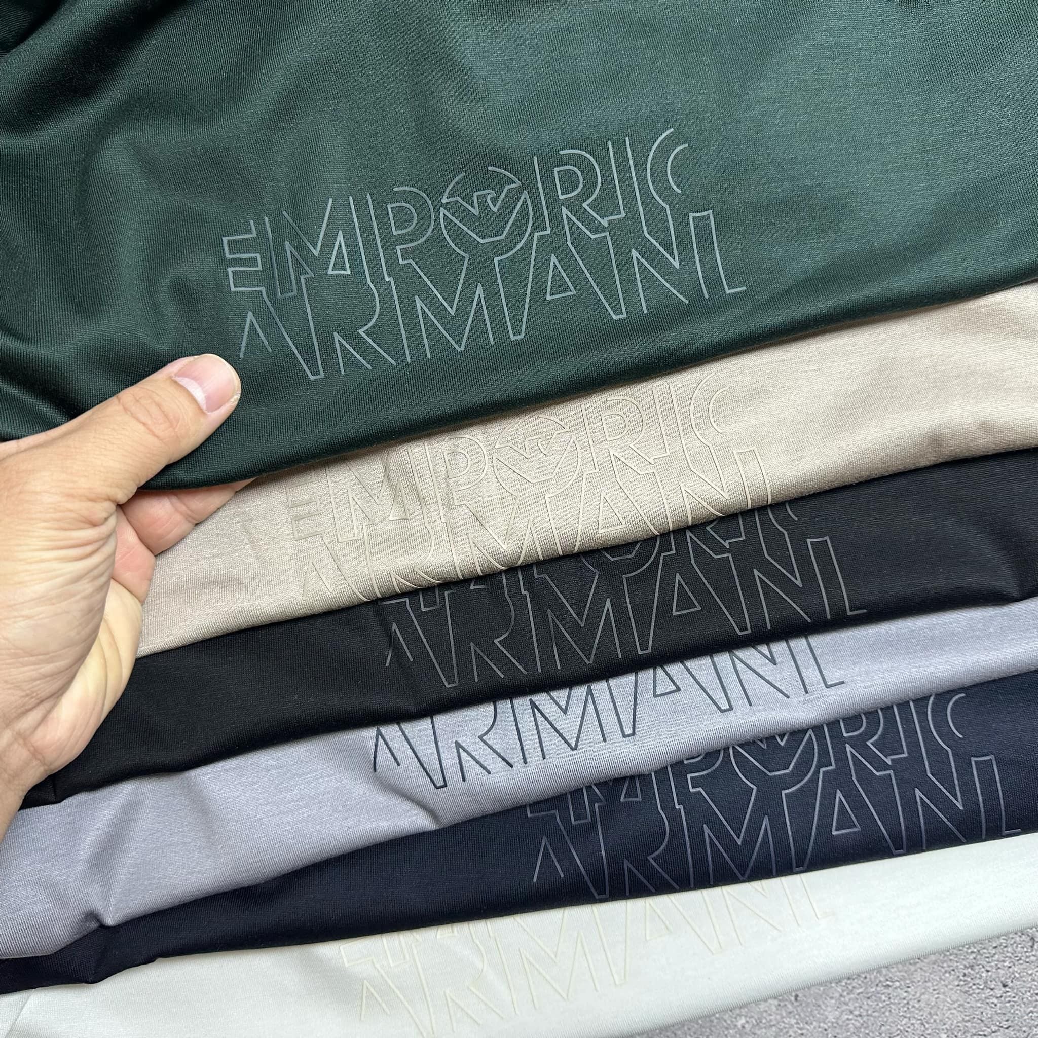 ÁO CT ARMANI LOGO VẢI TENCEL 3632