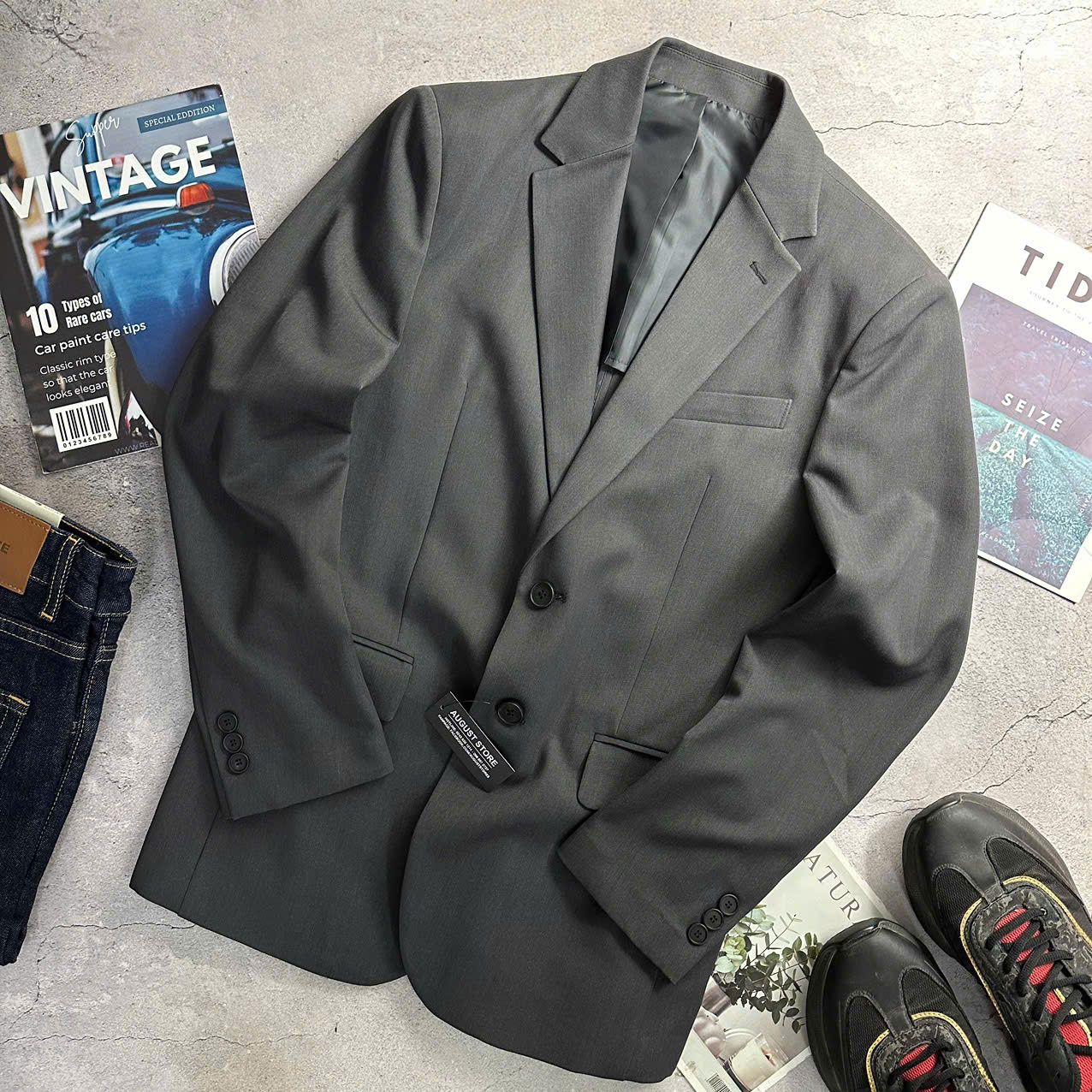 BLAZER MỎNG 1 LỚP DRAWFIT 8003