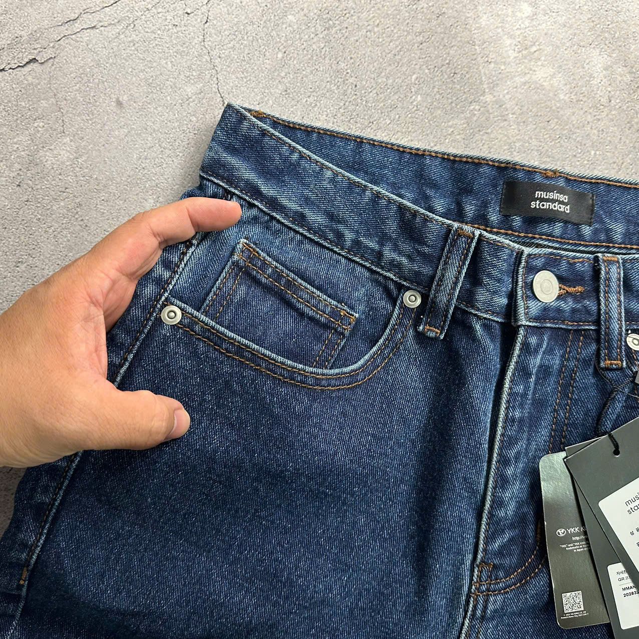 JEAN MU.SINSA XANH INDIGO STRAIGHT 8332