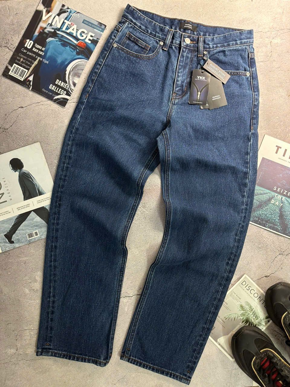 JEAN MU.SINSA XANH INDIGO STRAIGHT 8332