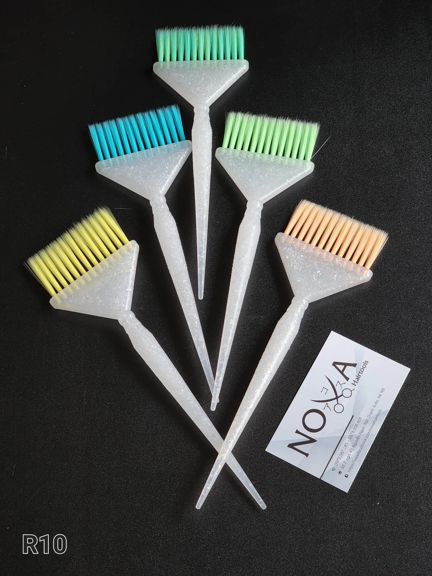  Shkalli  - Chổi nhuộm 1 đầu R10 (Cán trắng) 