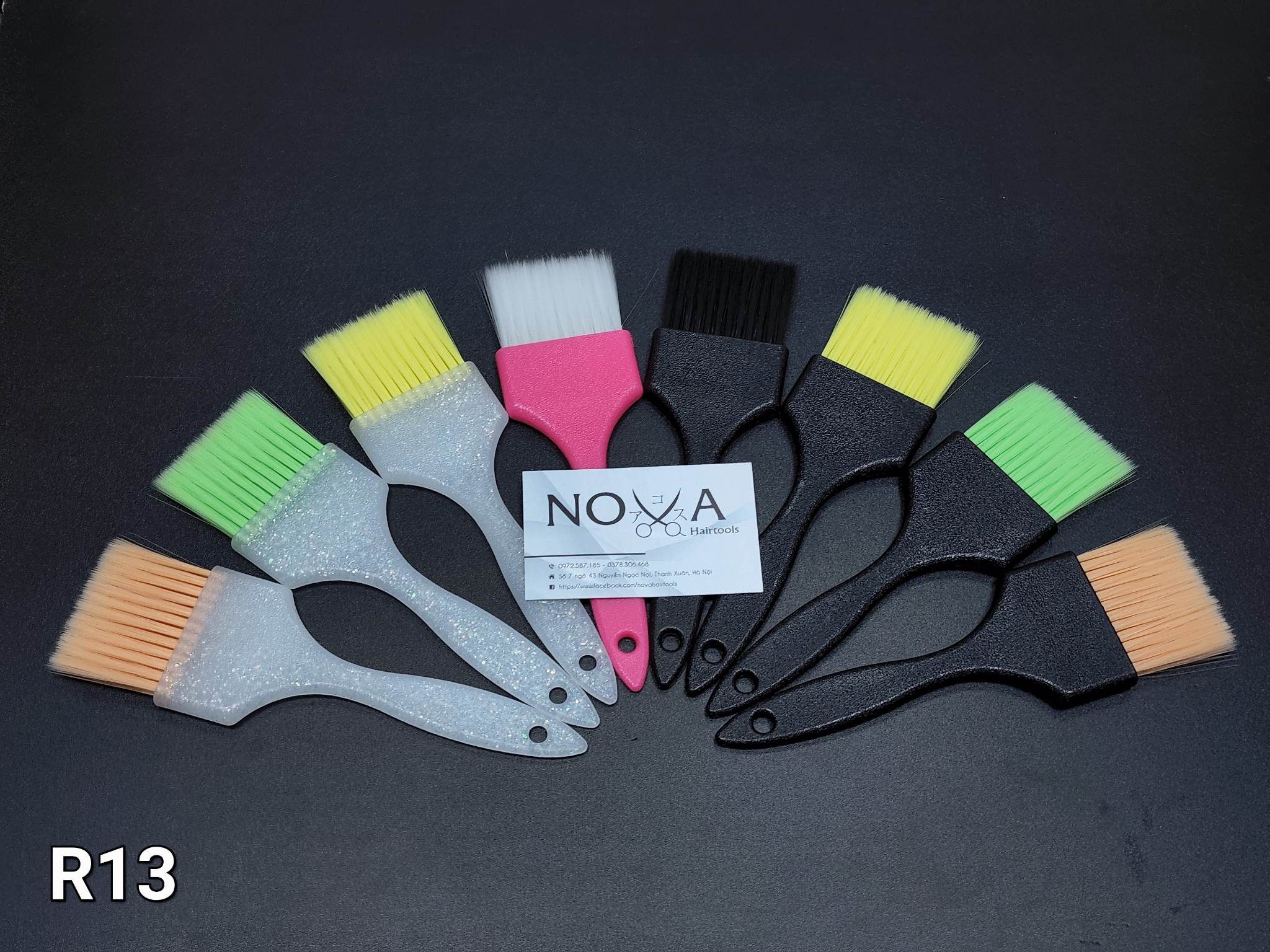  Shkalli  - Chổi nhuộm to bột tẩy R13 (Cán trắng) 